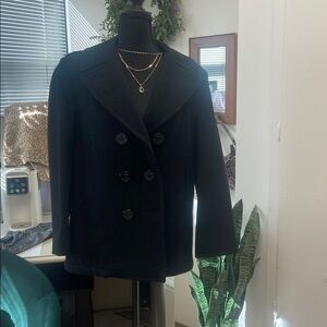 US Navy Women's Black Pea Coat